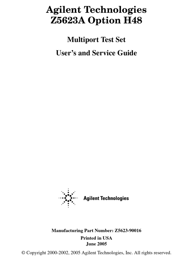 Agilent Technologies Option H48 Multiport Test Set Z5623A Manual
