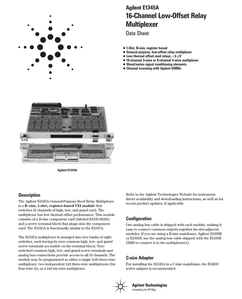Agilent Technologies Agilent E1345A datasheet