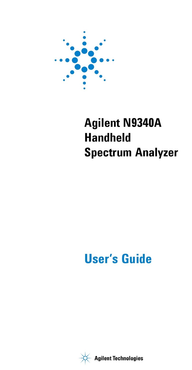 Agilent Technologies N9340A User manual Agilent Technologies N9340A User manual