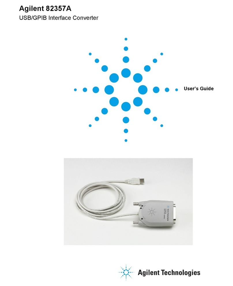 Agilent Technologies USB/GPIB Interface Converter 82357A User manual Agilent Technologies USB/GPIB Interface Converter 82357A User manual