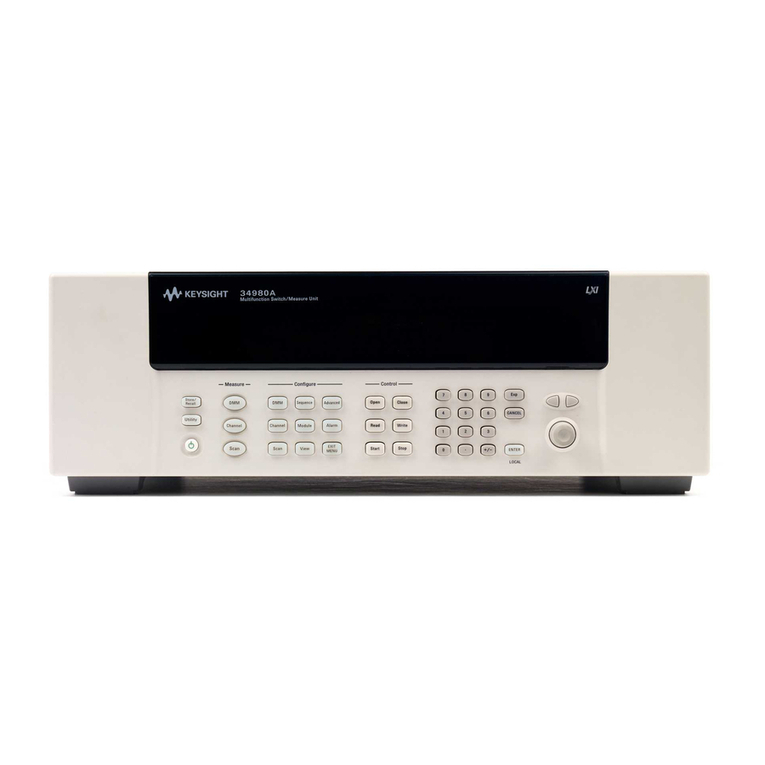 Agilent Technologies Agilent 34980A Installation and operating instructions
