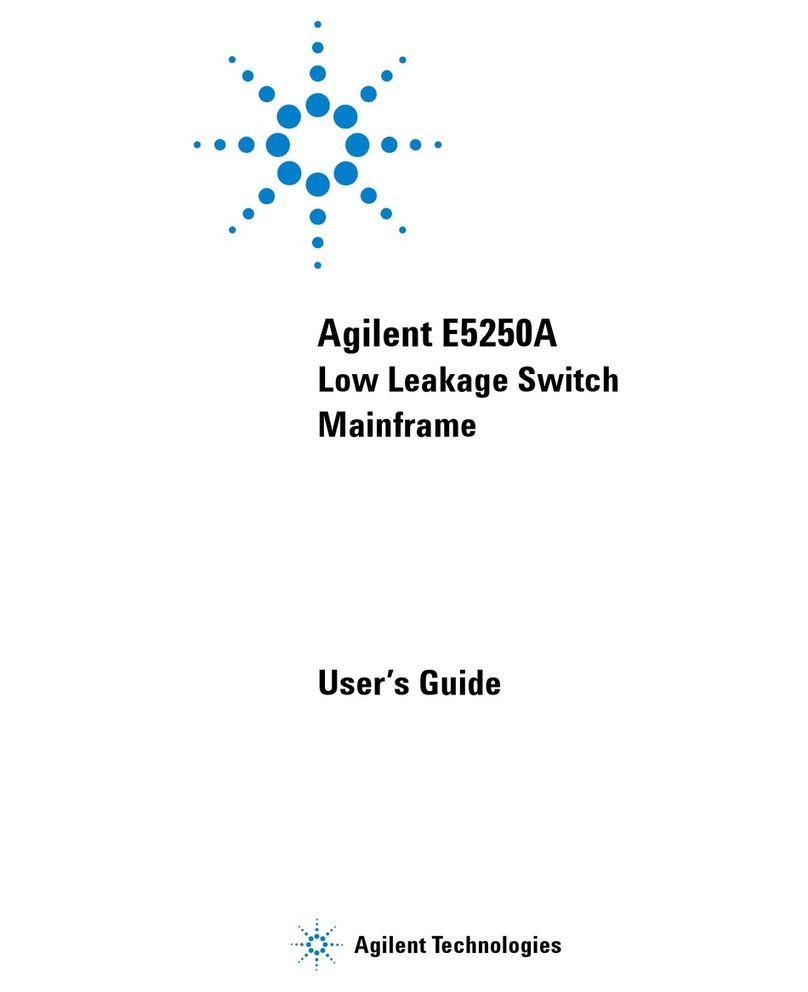 Agilent Technologies Agilent E5250A User manual