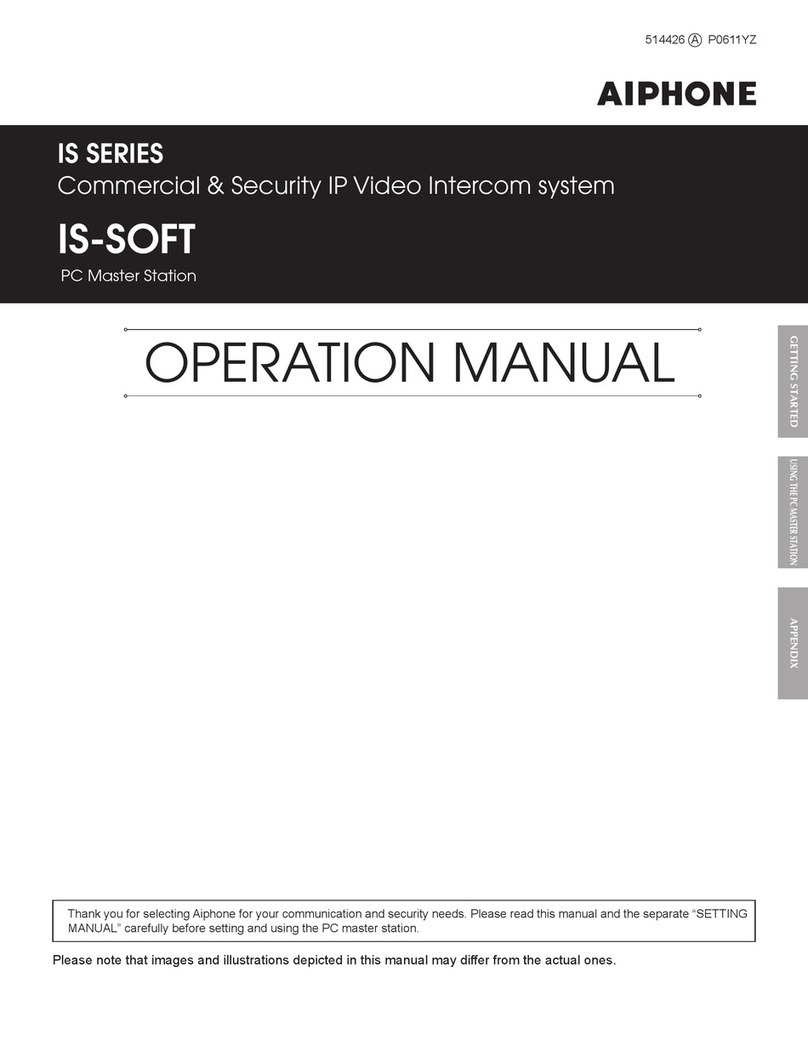 Aiphone IS-SOFT Operation manual