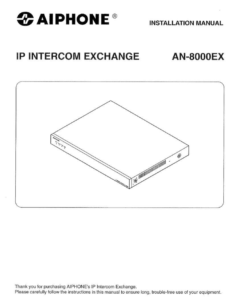 Aiphone AN-8000EX installation manual