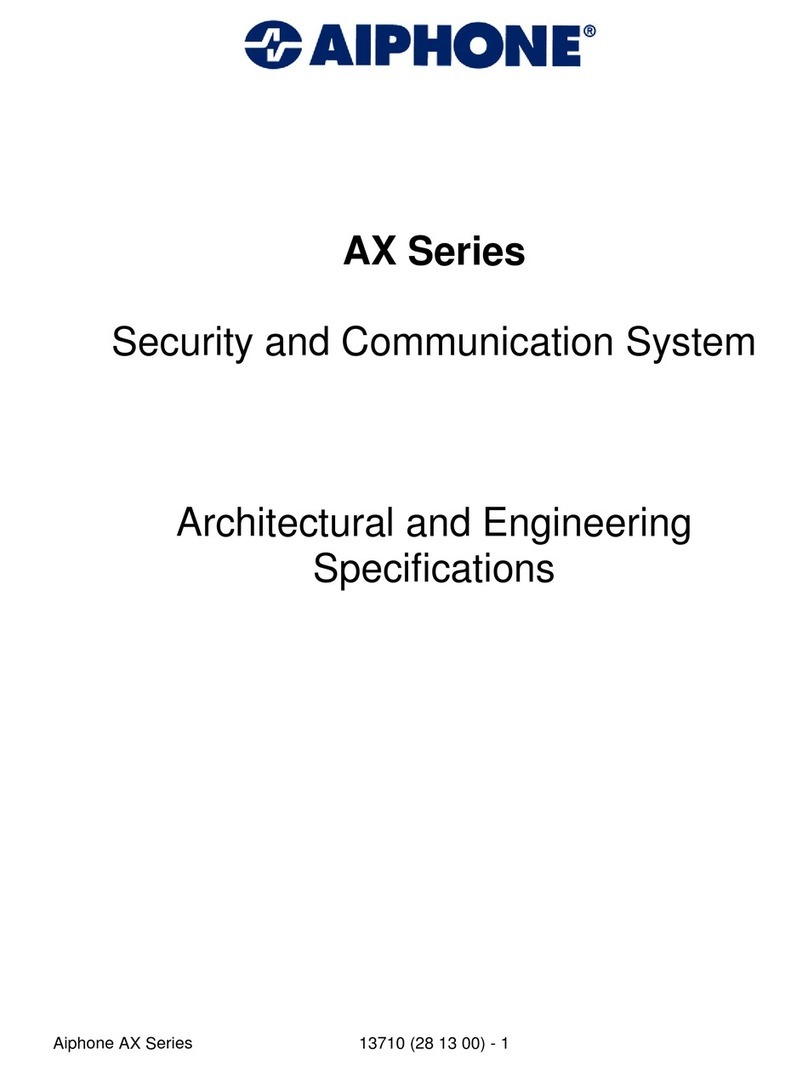 Aiphone 13710 User manual