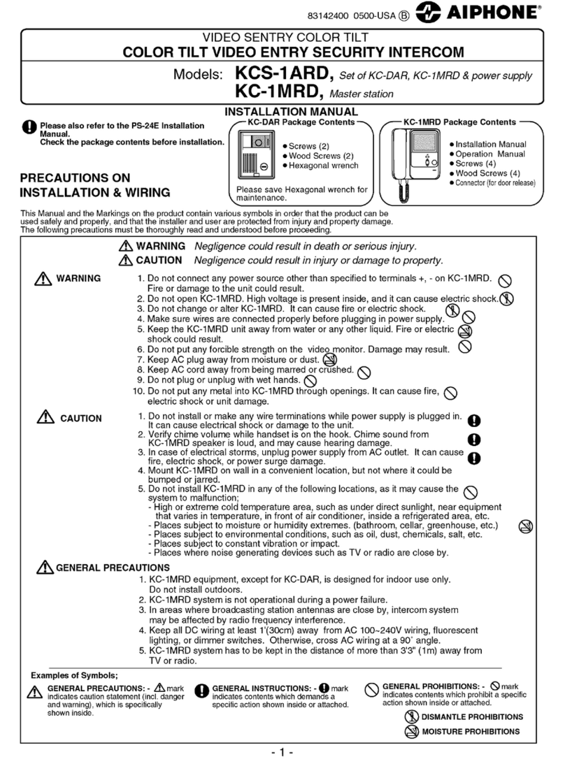 Aiphone KC-1MRD User manual