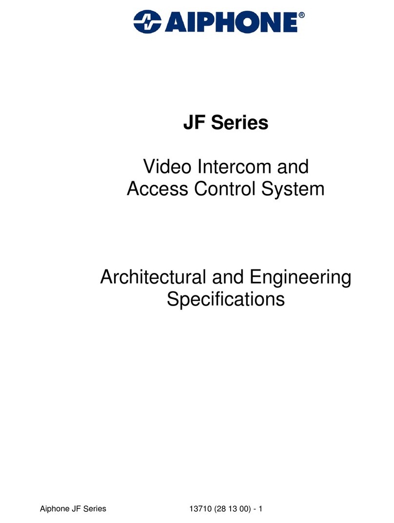 Aiphone JF User manual