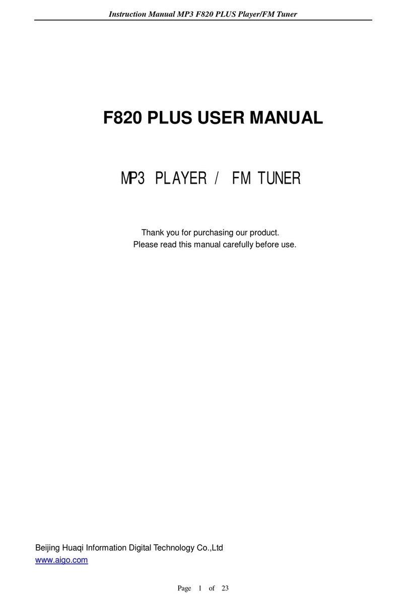 Aigo F820 PLUS User manual