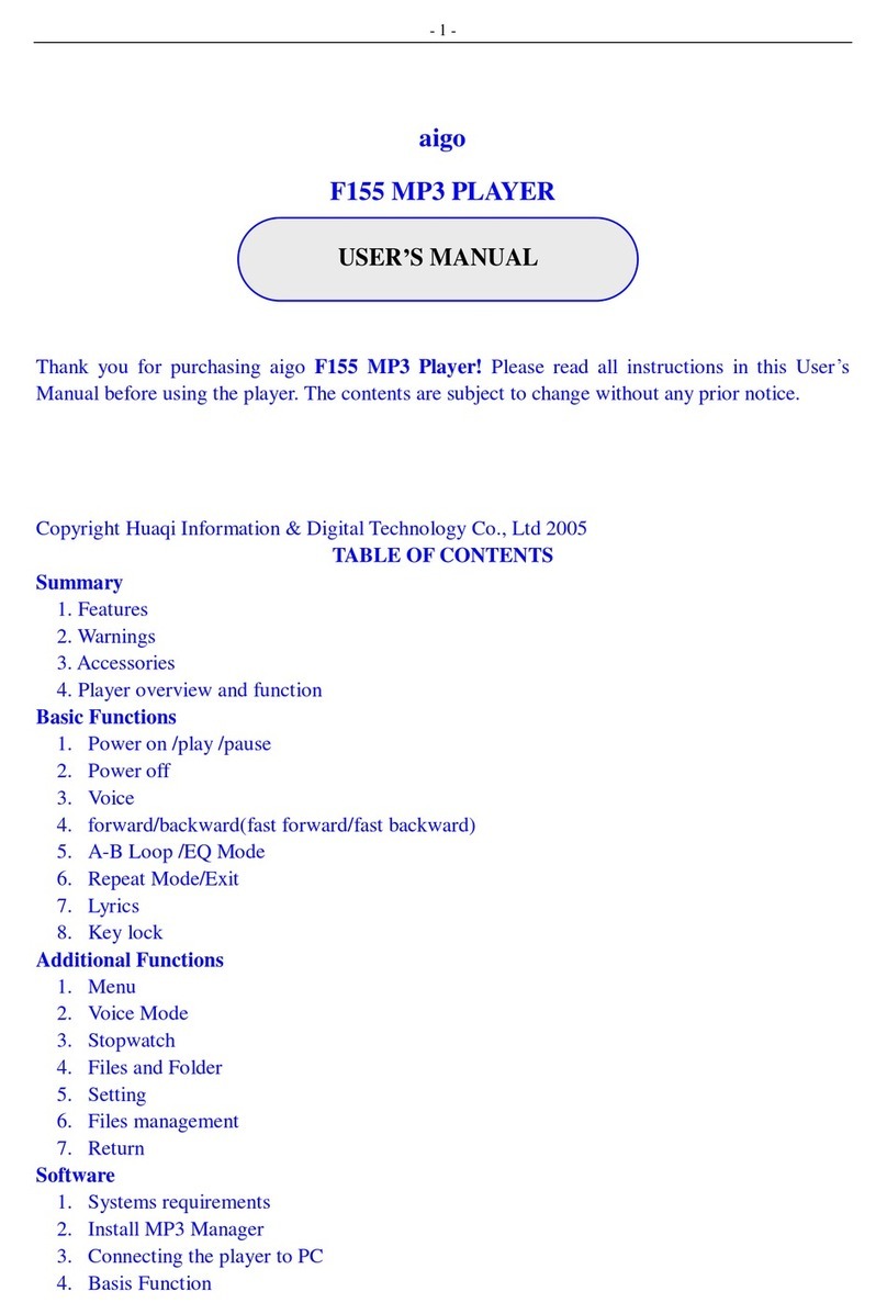 Aigo F155 User manual