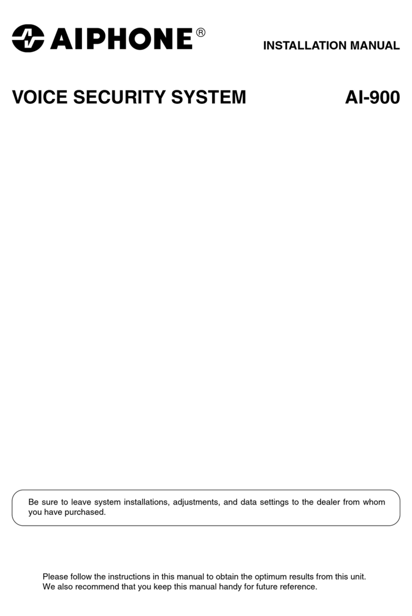 Aiphone AI-900 User manual