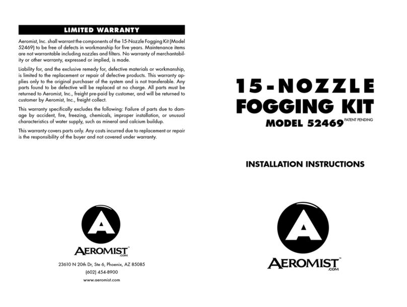Aero Mist Nozzle Fogging Kit 52469 installation instructions