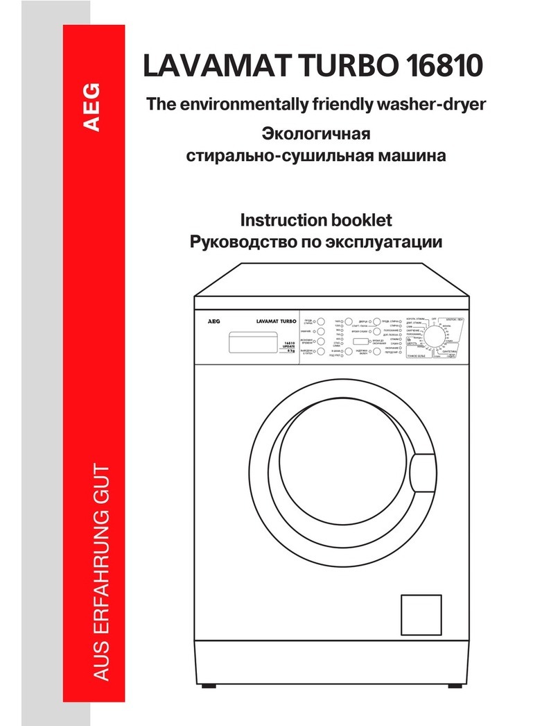 AEG LAVAMAT 16810 TURBO ELECTRONIC User manual AEG LAVAMAT 16810 TURBO ELECTRONIC User manual