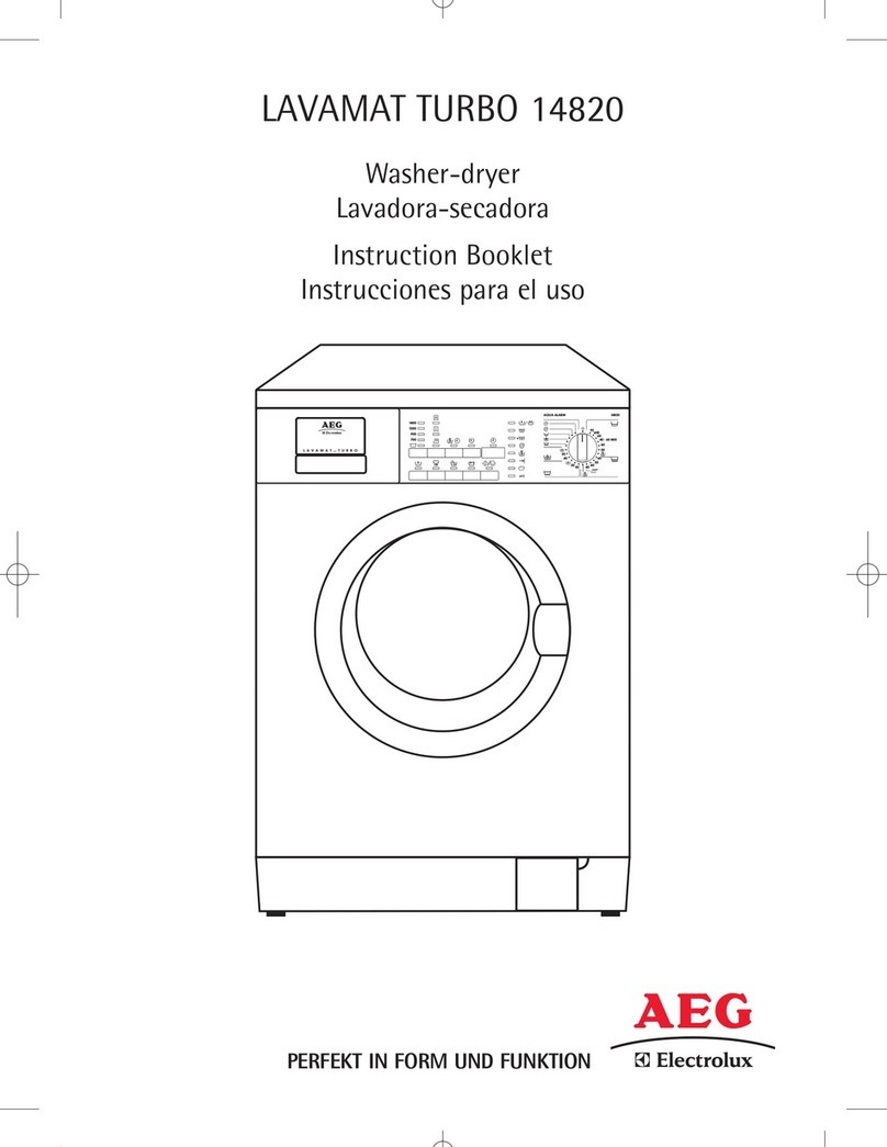 AEG Electrolux LAVAMAT TURBO 14820 Instruction booklet AEG Electrolux LAVAMAT TURBO 14820 Instruction booklet