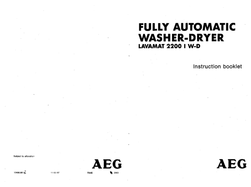 AEG LAVAMAT 2200 I W-D User manual AEG LAVAMAT 2200 I W-D User manual