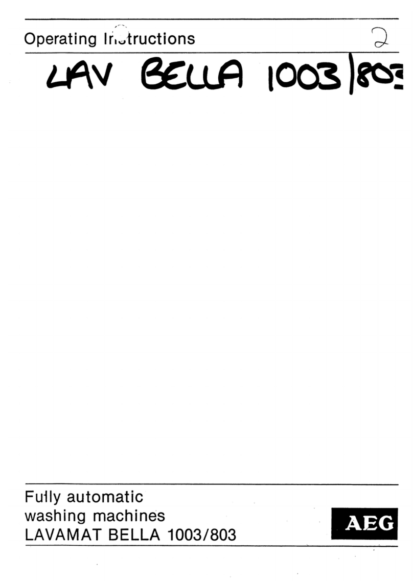 AEG LAVMAT BELLA 1003/803 operating instructions