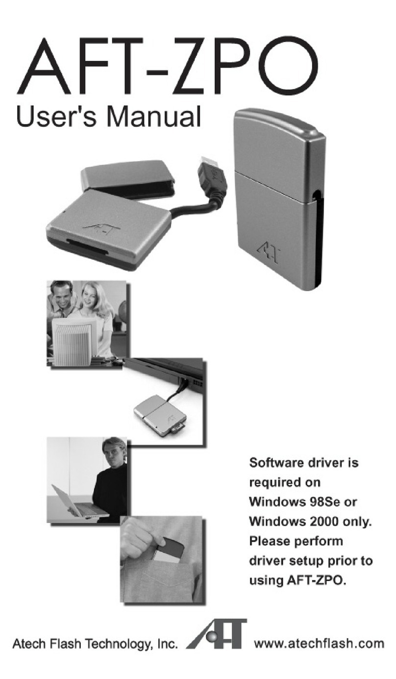 Atech Flash Technology DRIVER AFT-ZPO User manual