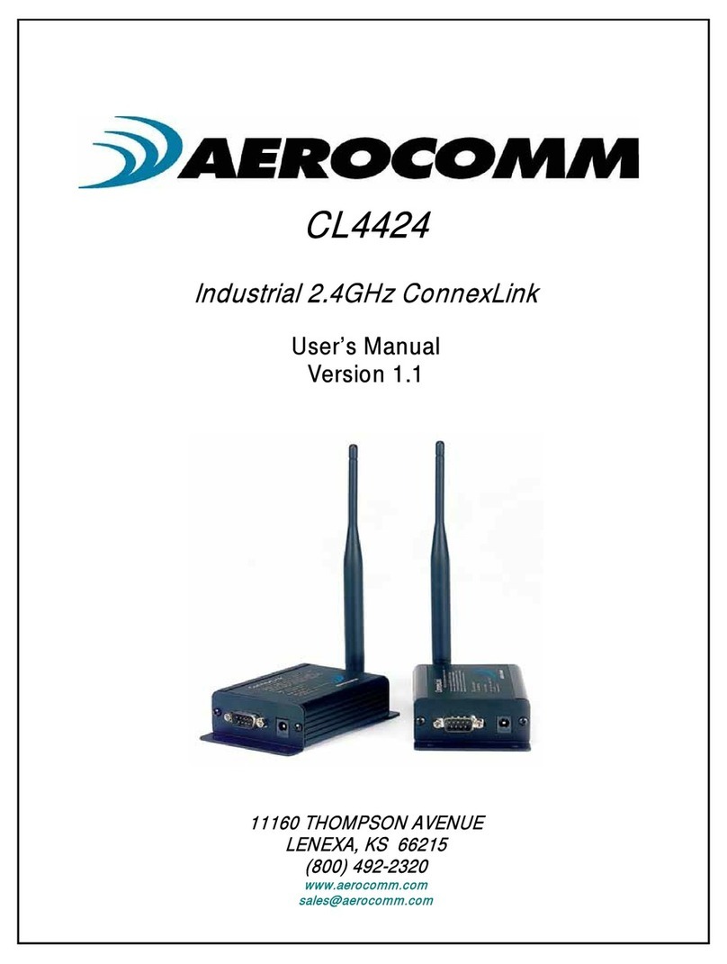 AeroComm CL4424 User manual