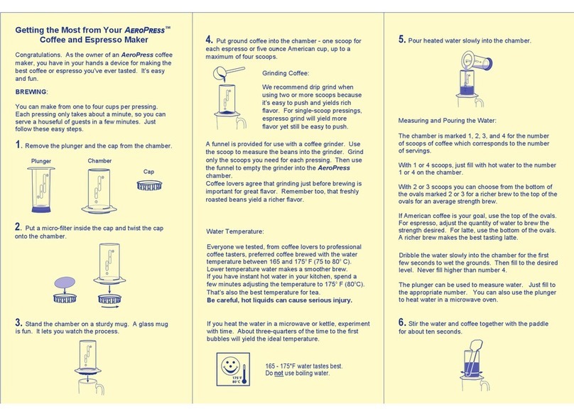 Aerobie AEROPRESS Coffee and Espresso Maker manual