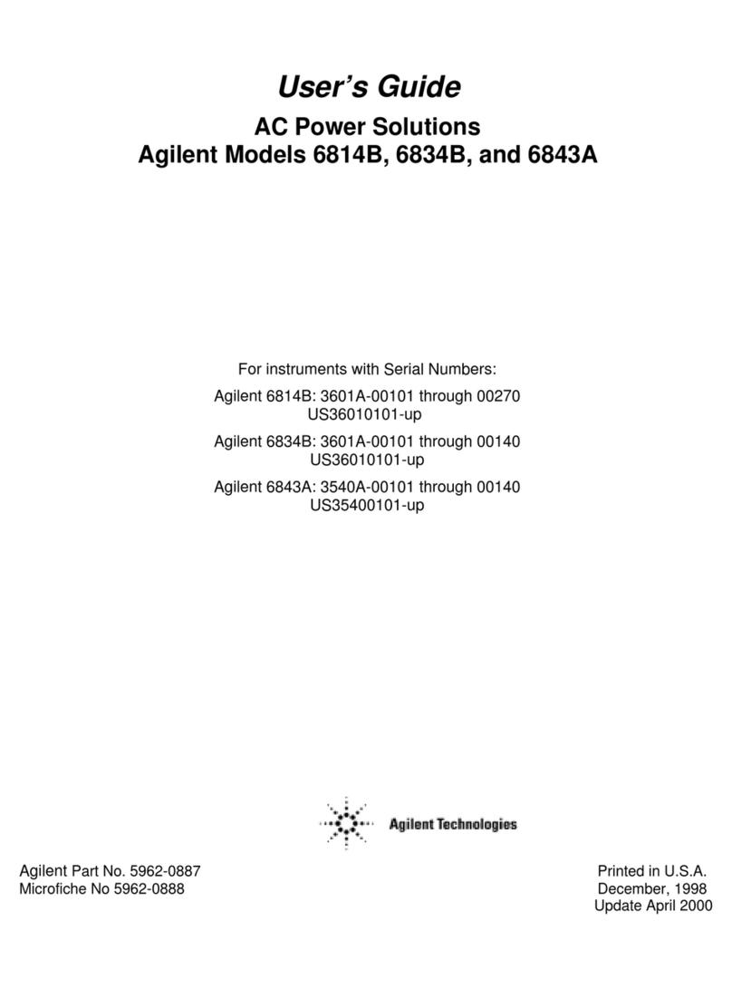 Agilent Technologies 6814B User manual