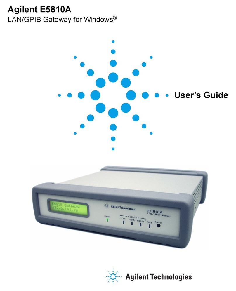 Agilent Technologies Agilent E5810A user guide