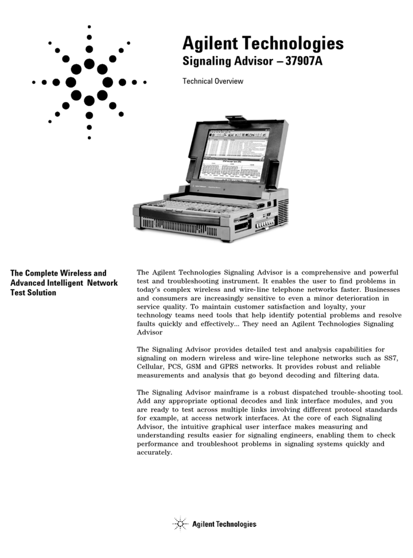 Agilent Technologies 37907A Installation guide Agilent Technologies 37907A Installation guide