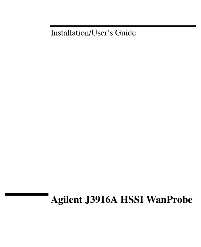 Agilent Technologies HSSI WanProbe J3916A Operation manual