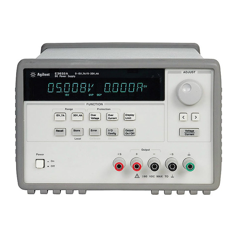 Agilent Technologies E3632A User manual Agilent Technologies E3632A User manual