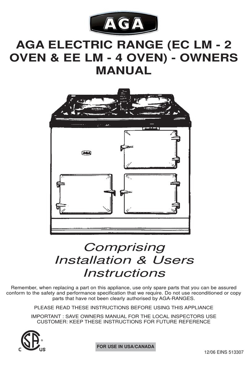 AGA EC LM-2 owner's manual