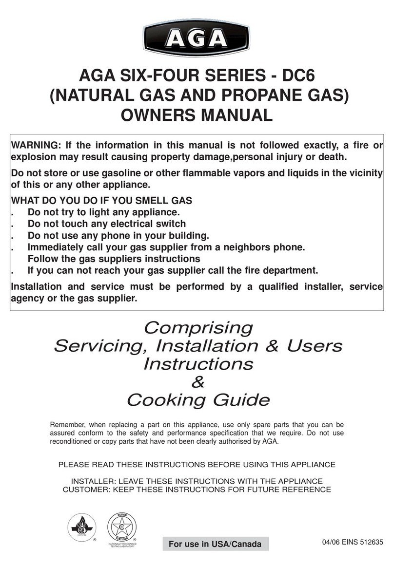 AGA SIX-FOUR SERIES - DC6 User manual