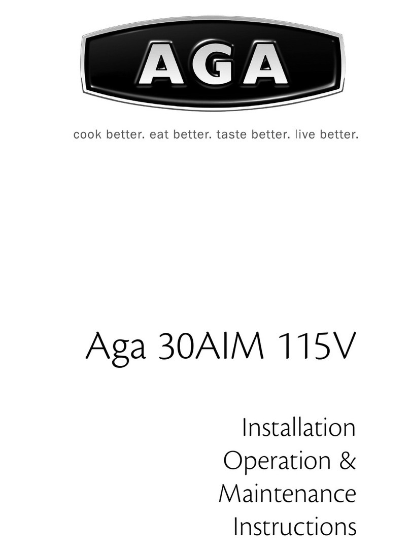 AGA 30AIM 115V Installation & operation instructions