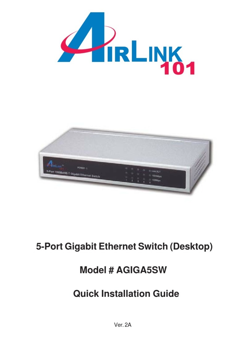 Airlink101 AGIGA5SW Quick installation guide