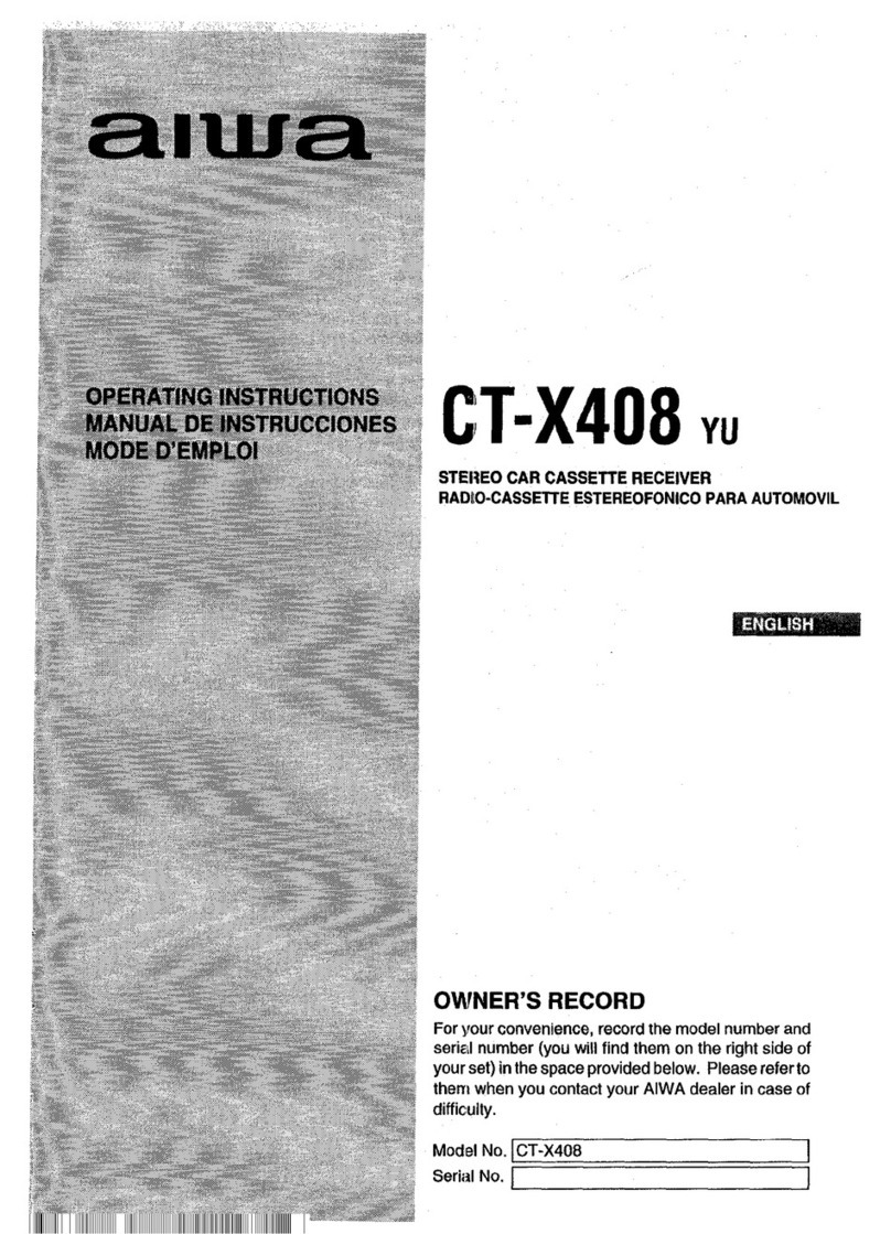 Aiwa ICT-X40B User manual