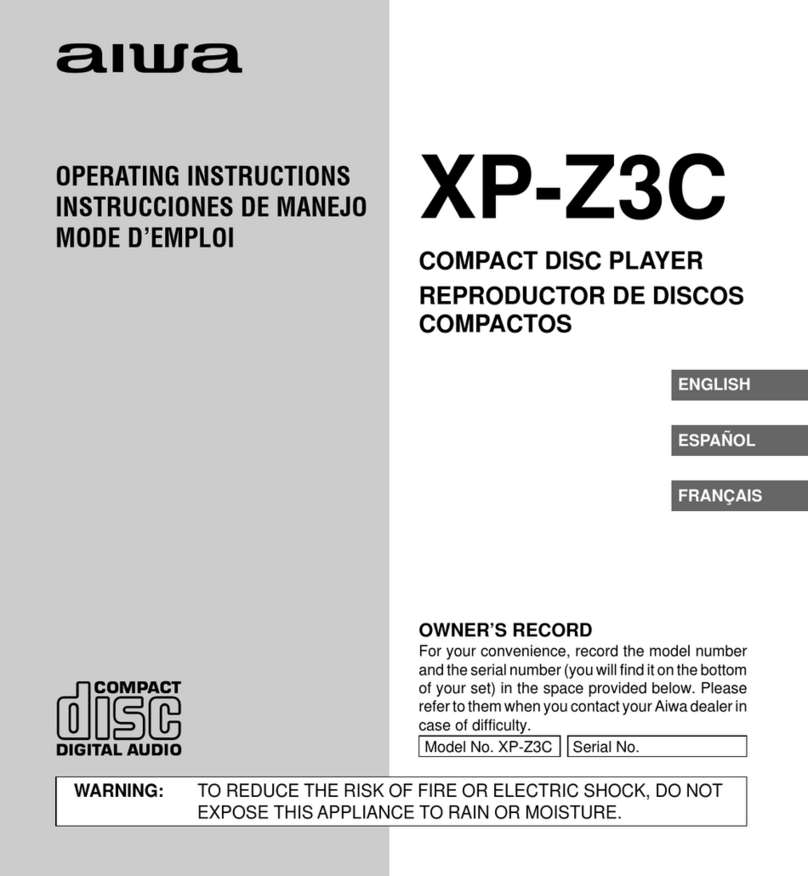 Aiwa XP-Z3C User manual