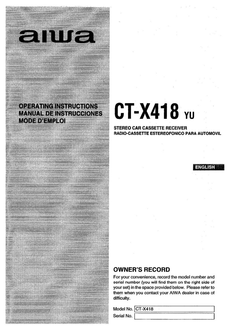 Aiwa CT-X418 operating instructions