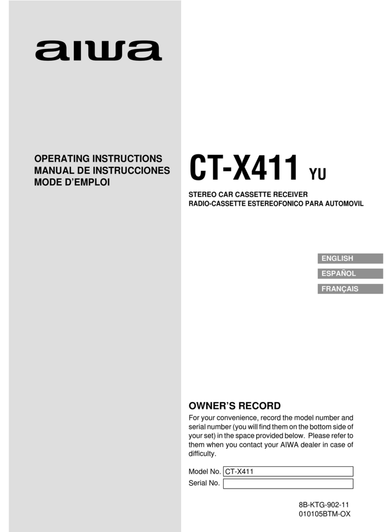 Aiwa CT-X411YU User manual