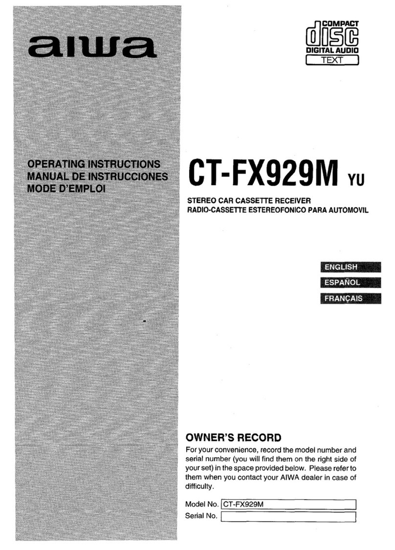 Aiwa CT-FX929M m User manual