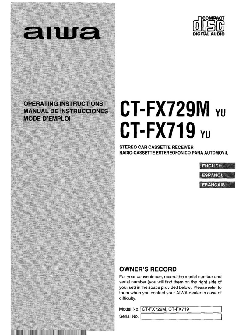 Aiwa CT-FX719 operating instructions