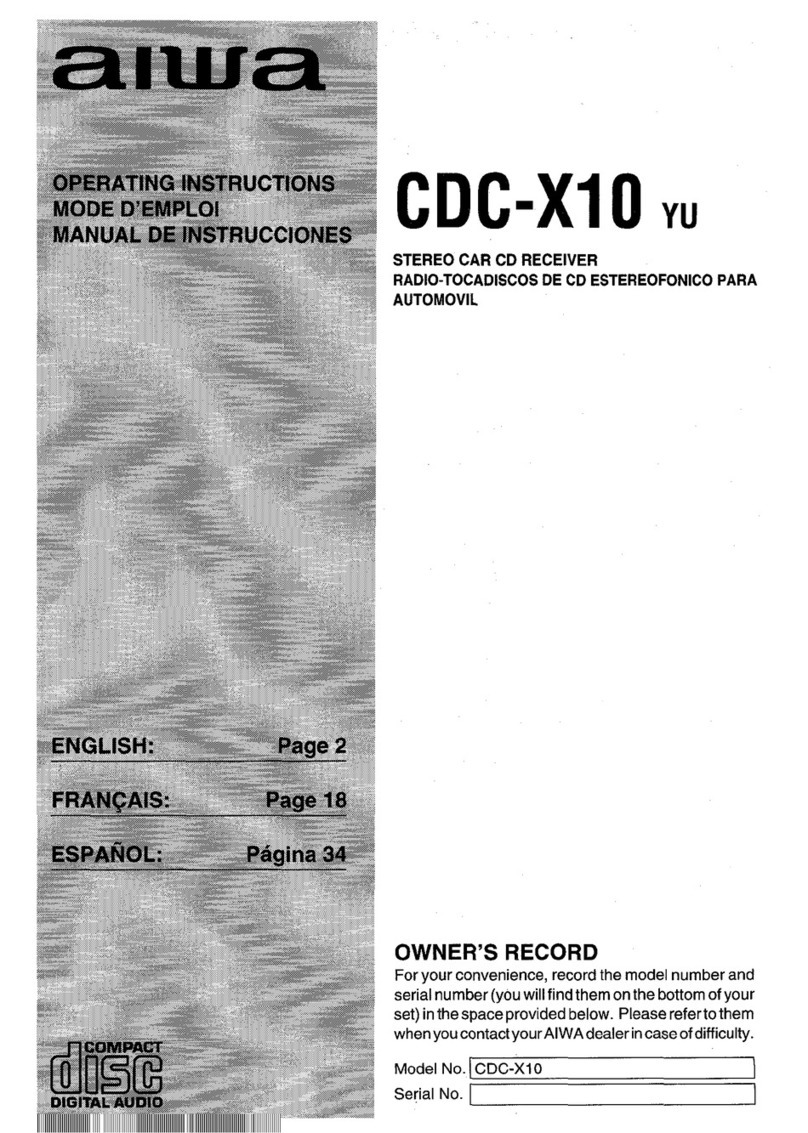 Aiwa CDC-XI operating instructions