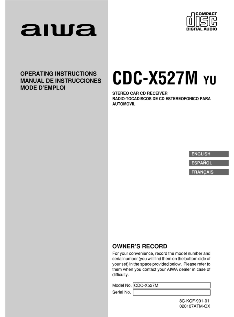 Aiwa CDC-X527M User manual