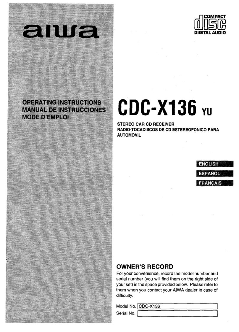 Aiwa CDC-X136 operating instructions