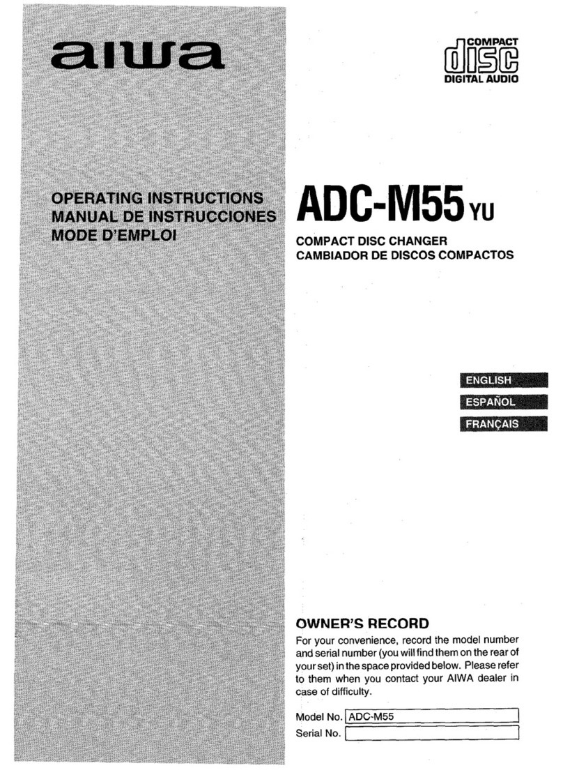 Aiwa ADC M55YU operating instructions