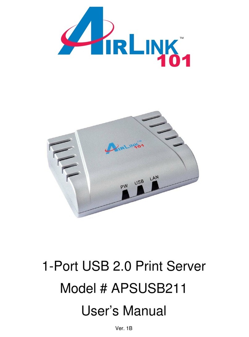 Airlink101 APSUSB211 User manual Airlink101 APSUSB211 User manual