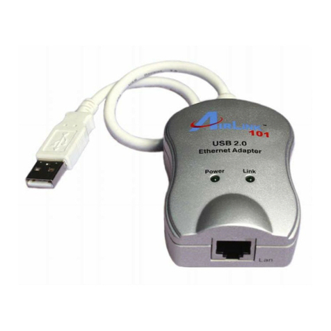 Airlink101 USB 2.0 Ethernet Adapter ASOHOUSB user manual