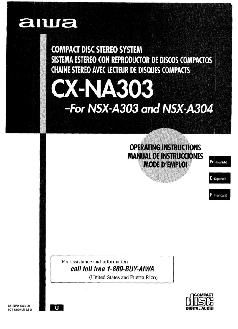 Aiwa CX-NA303 User manual