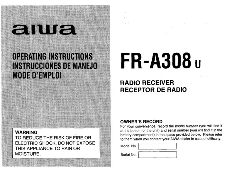 Aiwa FR-A308U User manual