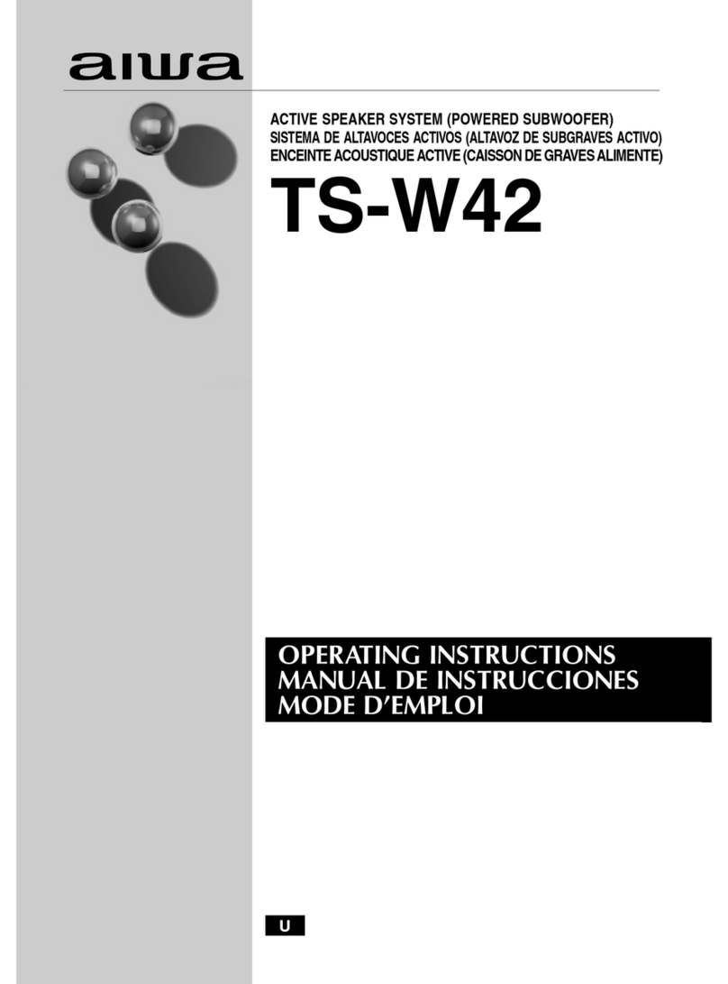 Aiwa TS-W42 U User manual
