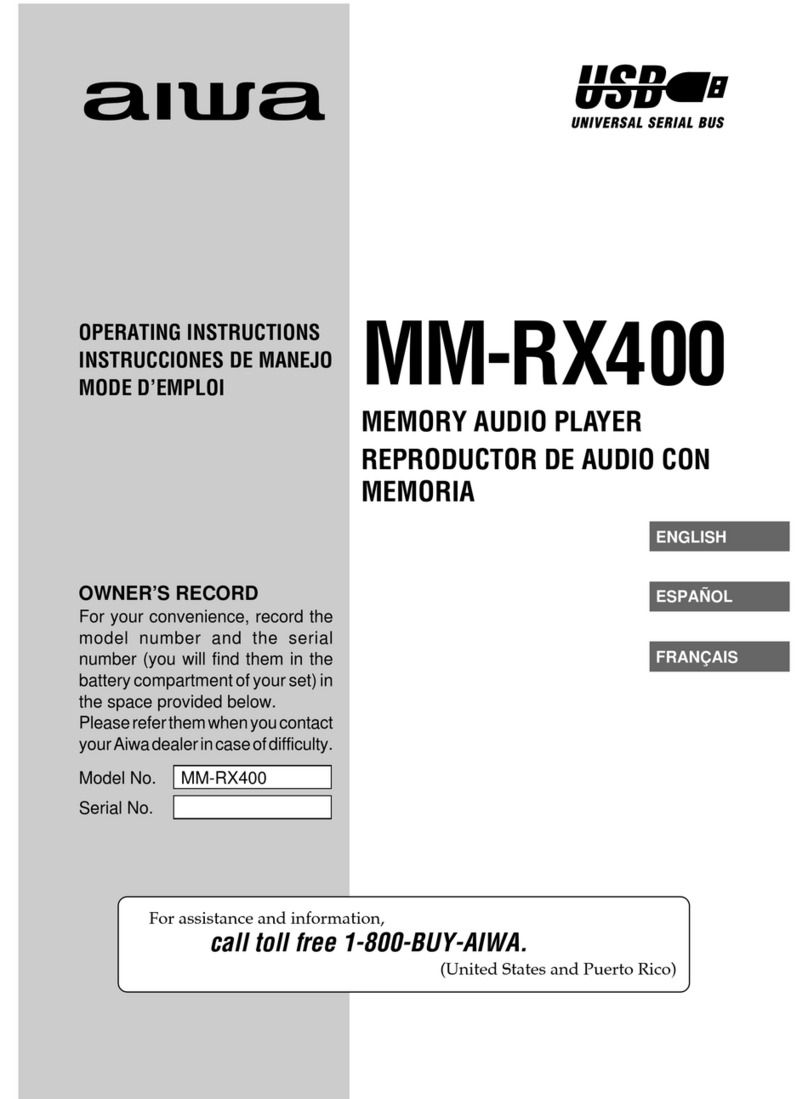 Aiwa MM-RX400 operating instructions