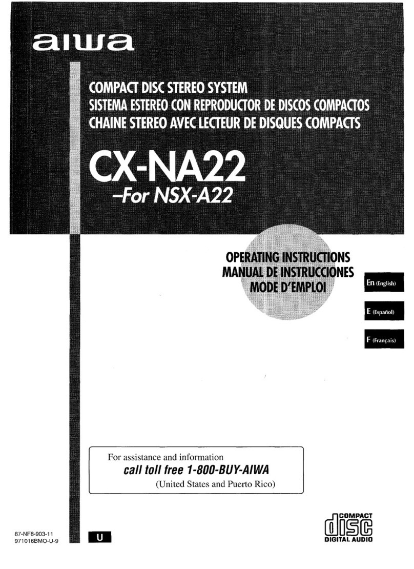 Aiwa CX-NA22 User manual