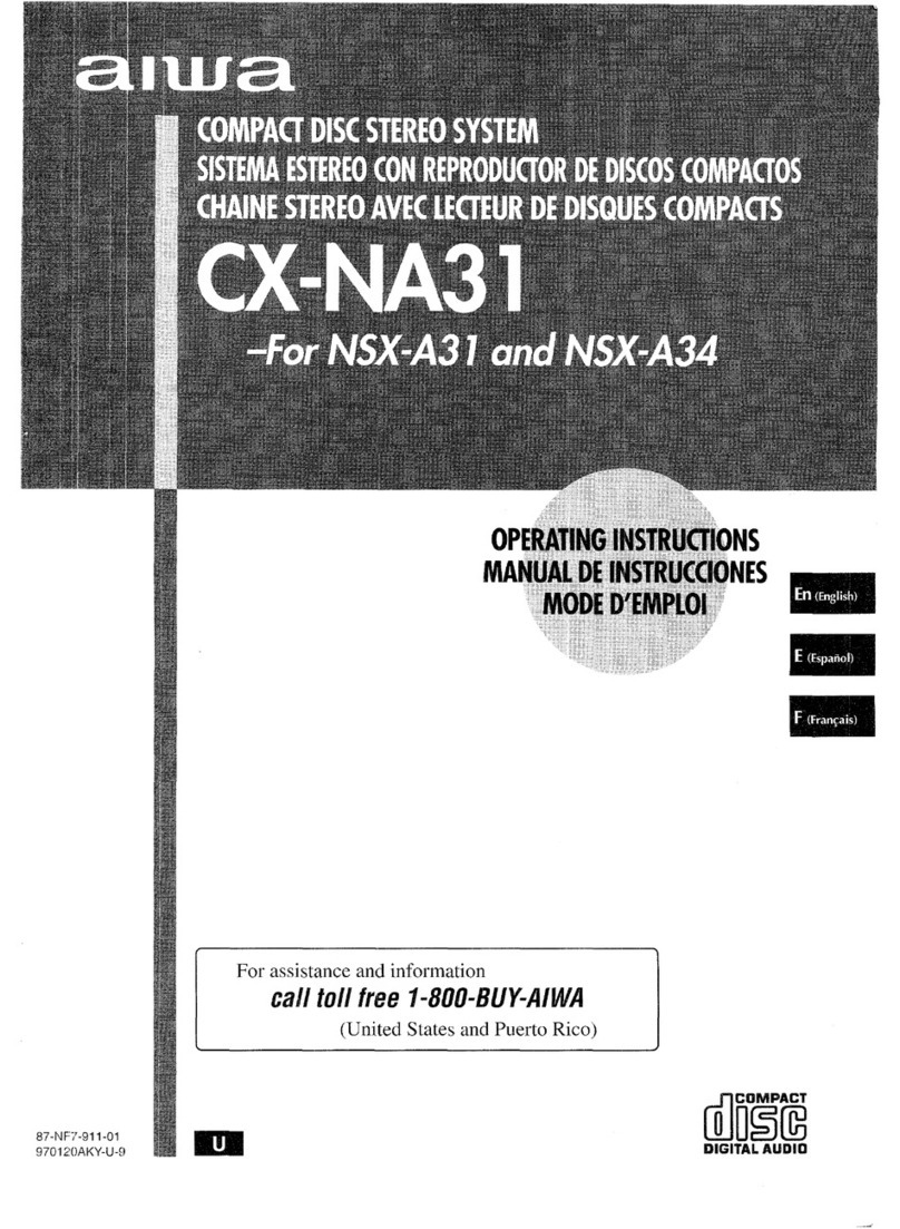 Aiwa CX-NA31 operating instructions