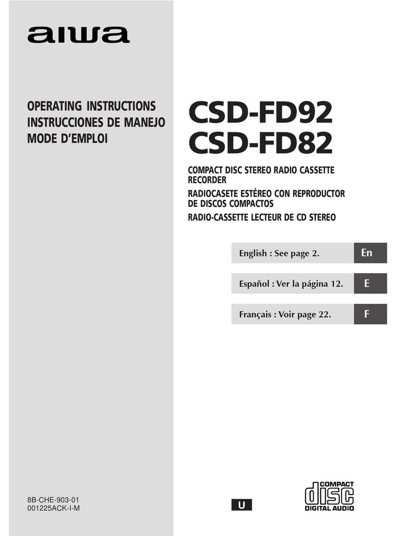 Aiwa CSD-FD82 User manual